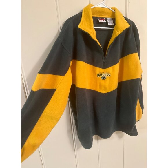 Vintage 1998 NFLP Green Bay Packers Quarter Zip Fleece Mens XL - Picture 6 of 8